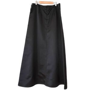 U3 Collection Vintage Y2k Black Satin Maxi Dress A-Line Size 14
